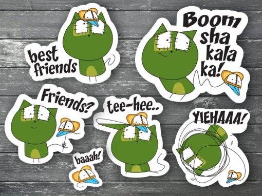 Katzefratze Smartphone Stickers